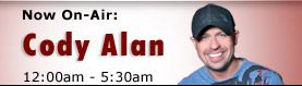 Now on Air : After Midnite w/Blair Garner 12:00 am - 05:29 am