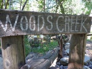 Woods Creek Mining Sign